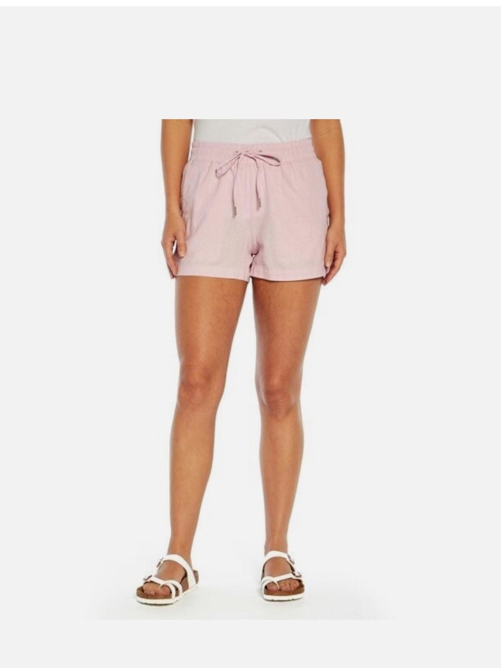 Gap Winsome Orchid Pink Linen Blend Drawstring Shorts - Women’s Small